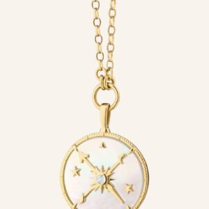Constellation Necklace with Mother of Pearl and Diamonds